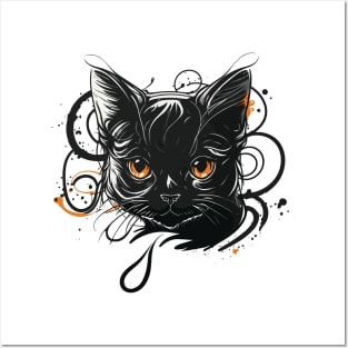 Graffiti Paint Cat Creative Inspiration Posters and Art